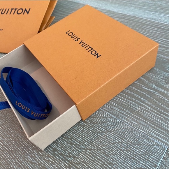 Louis Vuitton gift Box - shopping bag - blue Ribbon NEW - Picture 10 of 11